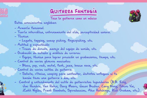 Guitarra Fantasía 2 - Conocimientos