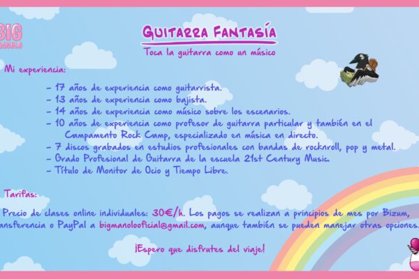 Guitarra Fantasía 4 - Experiencia